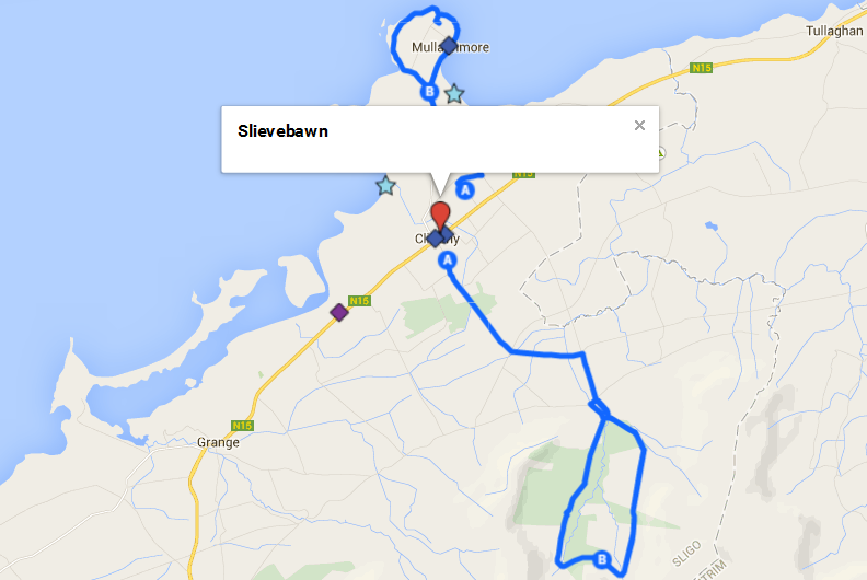 Map of Cliffoney