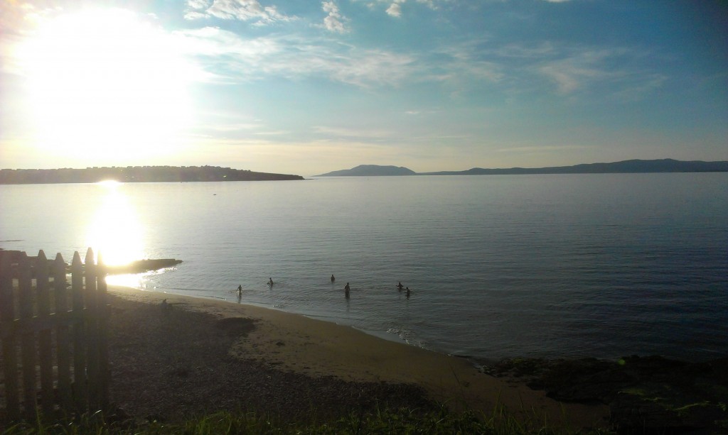 Swimming at Mermaids Cove on the Wild Atlantic Way